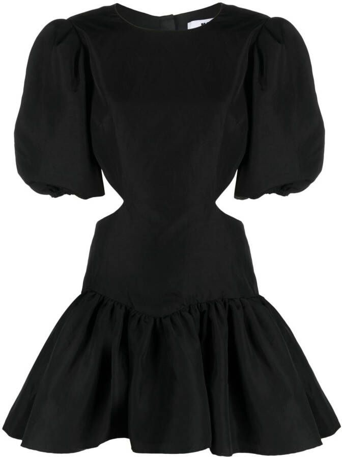 MSGM Flared midi-jurk Zwart