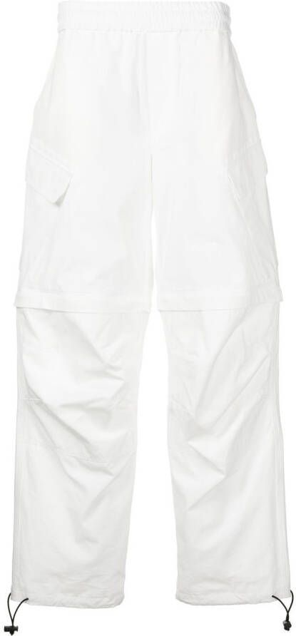 MSGM Elastische broek Wit