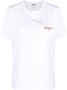 MSGM T-shirt met geborduurd logo Wit - Thumbnail 1