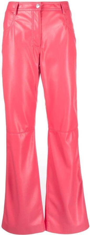 MSGM Broek met wijde pijpen Roze