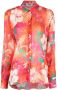 MSGM Blouse met bloemenprint Oranje - Thumbnail 1