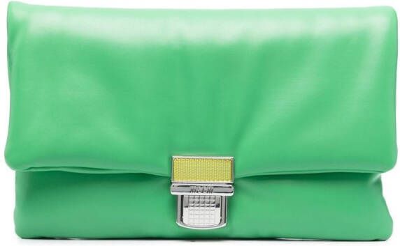 MSGM Gea clutch van imitatieleer Groen