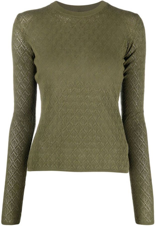 MSGM Gebreide top Groen