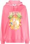 MSGM Hoodie met grafische print Roze - Thumbnail 1