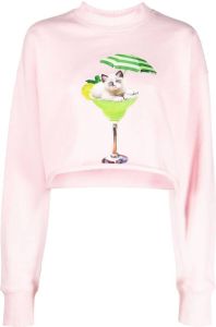 MSGM Cropped sweater Roze