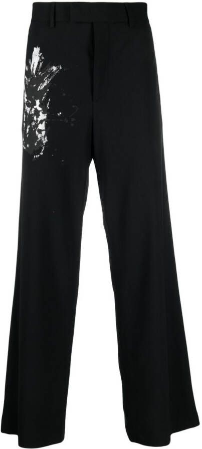 MSGM Broek met grafische print Zwart