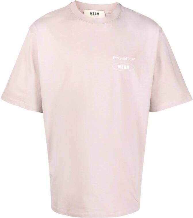MSGM T-shirt met print Roze