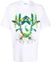 MSGM T-shirt met grafische print Wit - Thumbnail 1