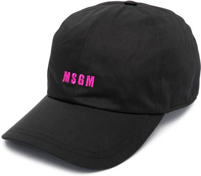 MSGM Honkbalpet met logoprint Zwart
