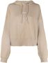 MSGM Hoodie met logoprint Beige - Thumbnail 1