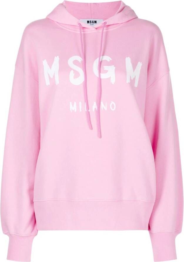 MSGM Hoodie met logoprint Roze