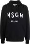 MSGM Hoodie met logoprint Zwart - Thumbnail 1