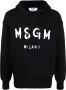 MSGM Hoodie met logoprint Zwart - Thumbnail 1
