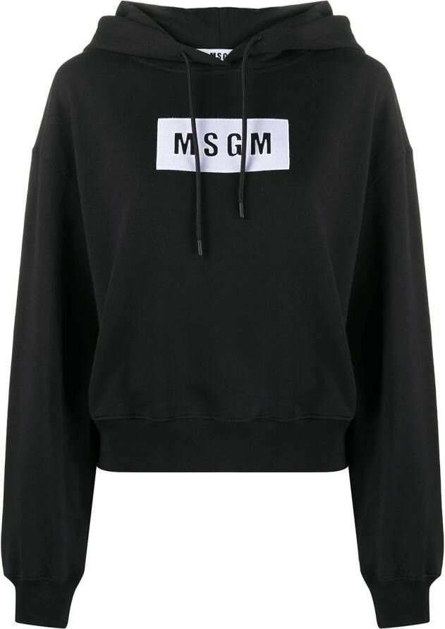 MSGM Hoodie met logoprint Zwart