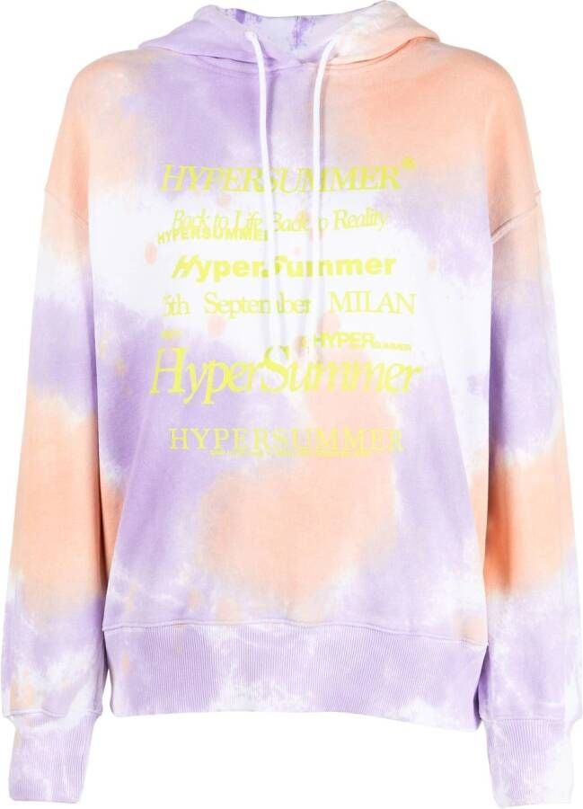 MSGM Hoodie met tekst Paars