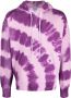 MSGM Hoodie met tie-dye print Paars - Thumbnail 1