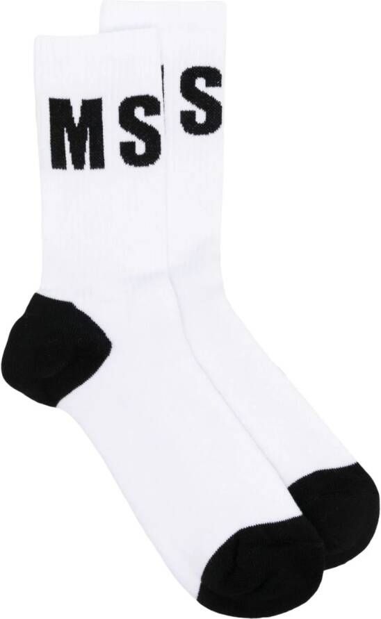 MSGM Intarsia sokken Wit