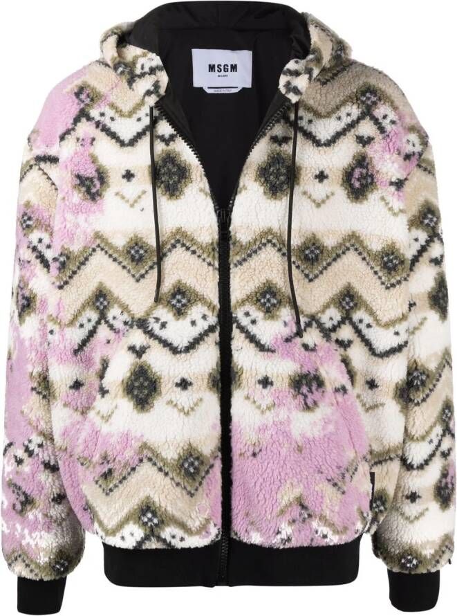 MSGM Jack met capuchon Wit