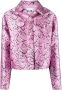 MSGM Jack met slangenhuidprint Roze - Thumbnail 1