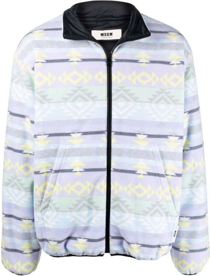 MSGM Jack met trechterhals Paars