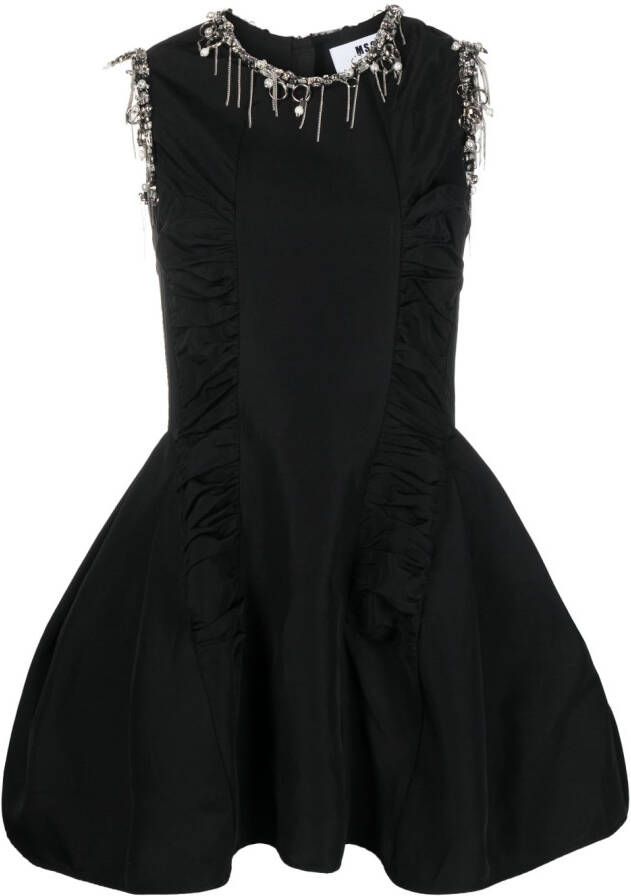 MSGM Flared jurk Zwart
