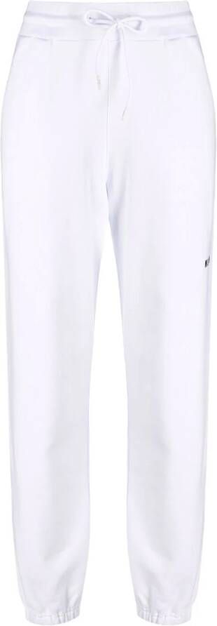 MSGM Joggingbroek met logoprint Wit