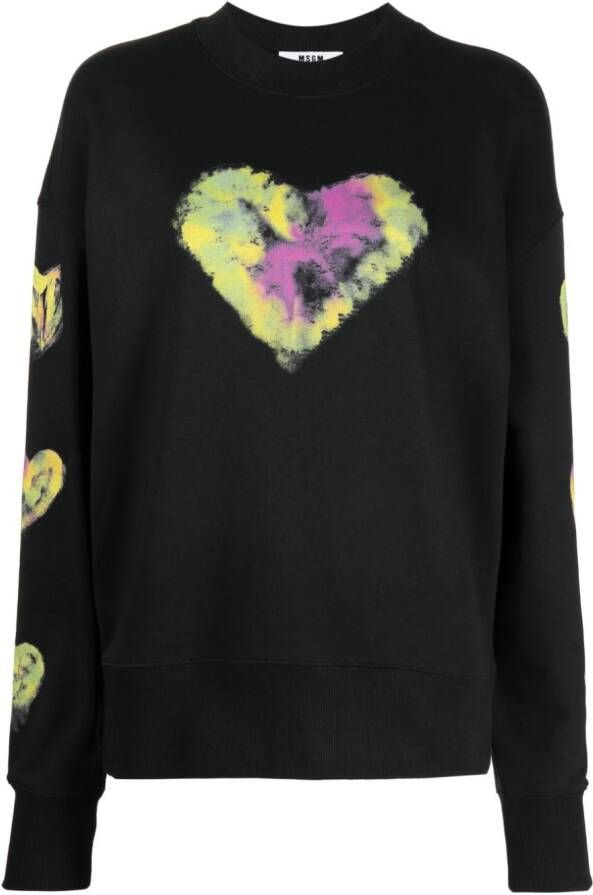 MSGM Katoenen sweater Zwart