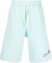 MSGM Katoenen trainingsshorts Groen - Thumbnail 1