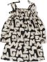 MSGM Kids Jurk met logoprint Beige - Thumbnail 1