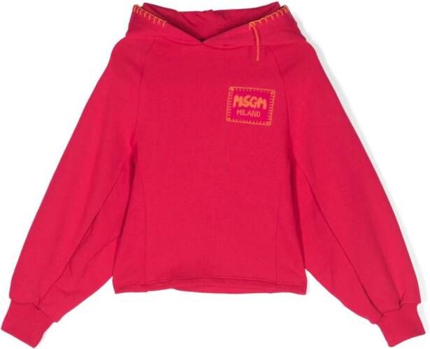 MSGM Kids Cropped hoodie Roze