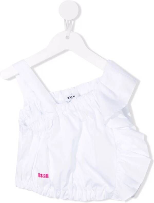 MSGM Kids Cropped top Wit