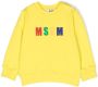 MSGM Kids Sweater met geborduurd logo Geel - Thumbnail 1