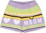 MSGM Kids Gebreide shorts Paars - Thumbnail 1