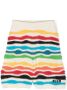 MSGM Kids Gerafelde gebreide shorts Beige - Thumbnail 1