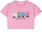 MSGM Kids T-shirt met tekst Roze - Thumbnail 1