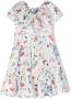 MSGM Kids Handgeverfde jurk Wit - Thumbnail 1