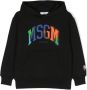 MSGM Kids Hoodie met logoprint Zwart - Thumbnail 1