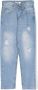 MSGM Kids Jeans met geborduurd logo Blauw - Thumbnail 1