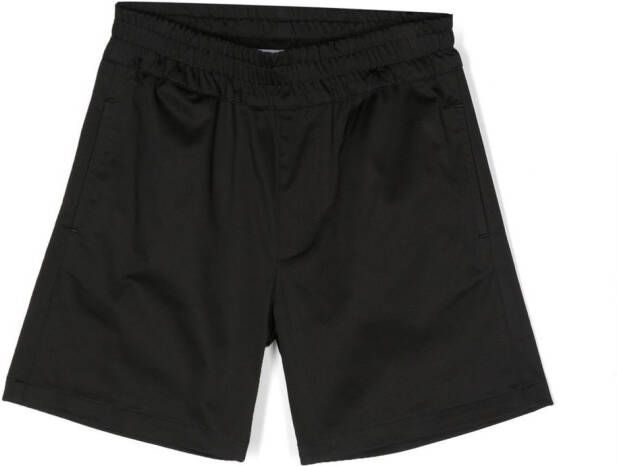 MSGM Kids Elastische shorts Zwart