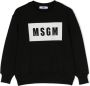 MSGM Kids Sweater met logoprint Zwart - Thumbnail 1