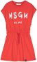 MSGM Kids T-shirtjurk met logoprint Rood - Thumbnail 1
