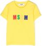MSGM Kids T-shirt met logoprint Geel - Thumbnail 1
