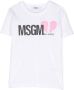 MSGM Kids T-shirt met logoprint Wit - Thumbnail 1