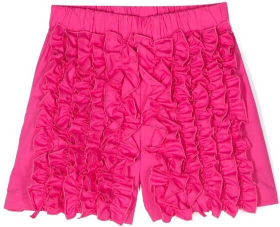 MSGM Kids Mini-shorts met ruches Roze