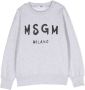 MSGM Kids Sweater met logoprint Grijs - Thumbnail 1