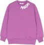 MSGM Kids Sweater met logoprint Paars - Thumbnail 1