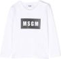 MSGM Kids Sweater met logoprint Wit - Thumbnail 1