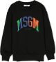 MSGM Kids Sweater met logoprint Zwart - Thumbnail 1