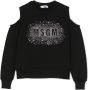 MSGM Kids Sweater met logoprint Zwart - Thumbnail 1
