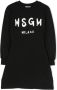 MSGM Kids Sweaterjurk met logoprint Zwart - Thumbnail 1